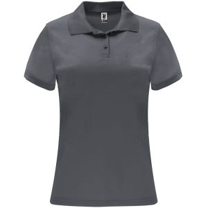 szara MONZHA - Kobiece polo z Nadrukiem