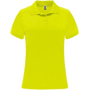 żółty fluor MONZHA - Damska polo z Nadrukiem
