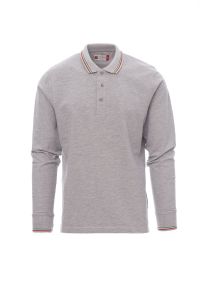 Szare Polo Payper Aviazione Melange 000958 - Nadruk