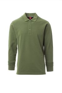 Wojskowe Zielone Polo Payper Florence 000930 - Z Nadrukiem
