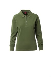Wojskowe Zielone Polo Payper Florence Lady 000931  - Z Nadrukiem