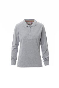 Szare Polo Payper Florence Lady Melange 000933  - Z Nadrukiem