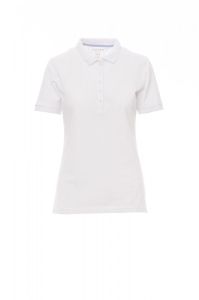 Białe Damskie Polo Payper Glamour 000305 - Własny Nadruk