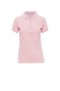 Różowe Polo Damskie Payper Glamour 000305 - Z Nadrukiem
