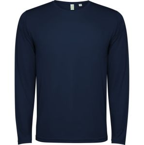 Granatowy dziecięcy longsleeve ROLY ESTORIL L/S - logo firmy
