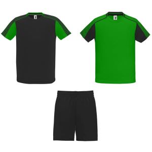 Zielony dziecięcy komplet sportowy ROLY JUVE - nadruk własny