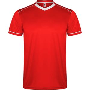 Czerwony dziecięcy zestaw sportowy ROLY UNITED - z napisem