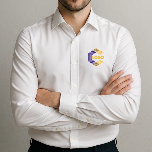 Nadruk logotypu na koszulce